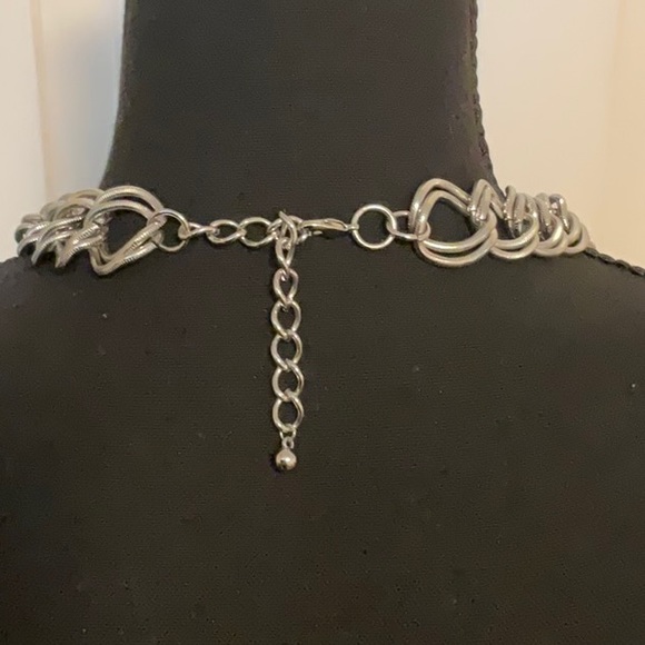 Chunky Silver Tone Chain Necklace - Picture 2 of 5